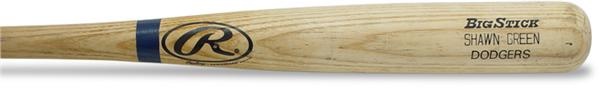 Baseball Equipment - 2002 Shawn Green Game Used Bat (34")