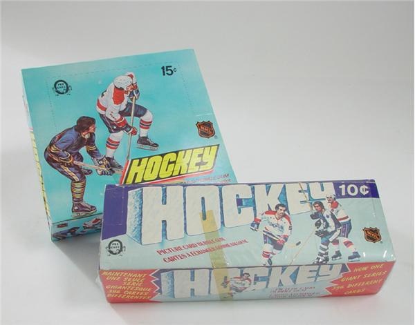 1976/77 & 1977/78 OPC Hockey Wax Boxes