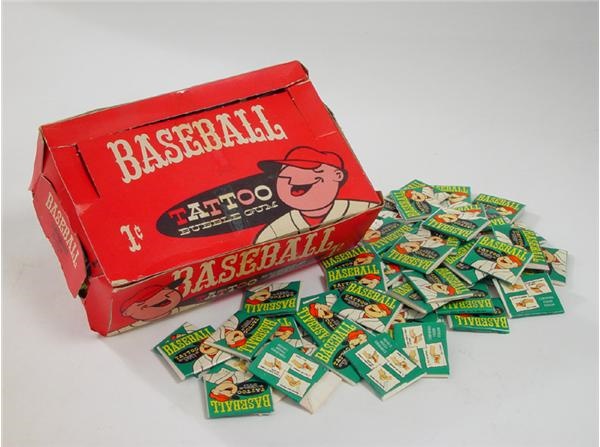 Unopened Cards - 1960 Topps Tattoos Wax Box