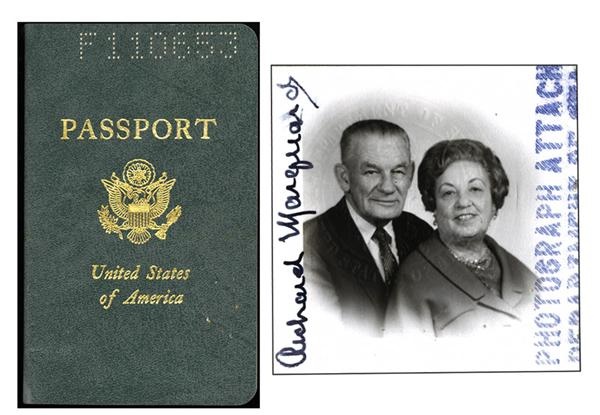 Baseball Autographs - Rube Marquard Passport