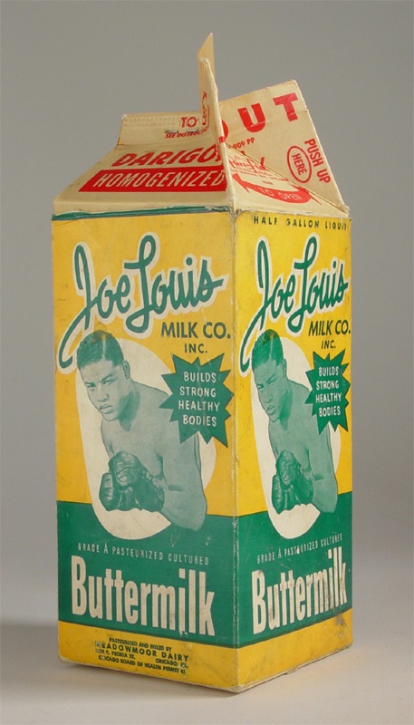 Muhammad Ali & Boxing - Joe Louis Buttermilk Carton