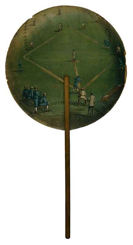 - 1880's Lithograph Baseball Fan