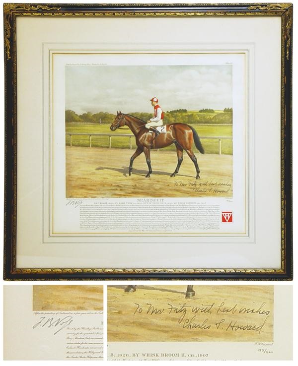 Horse Racing - Charles Howard Signed Sea Biscuit Print
