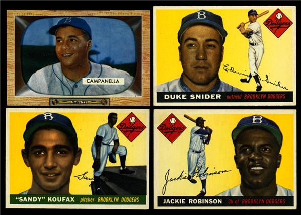 - 1955 Brooklyn Dodgers Topps & Bowman Team Sets