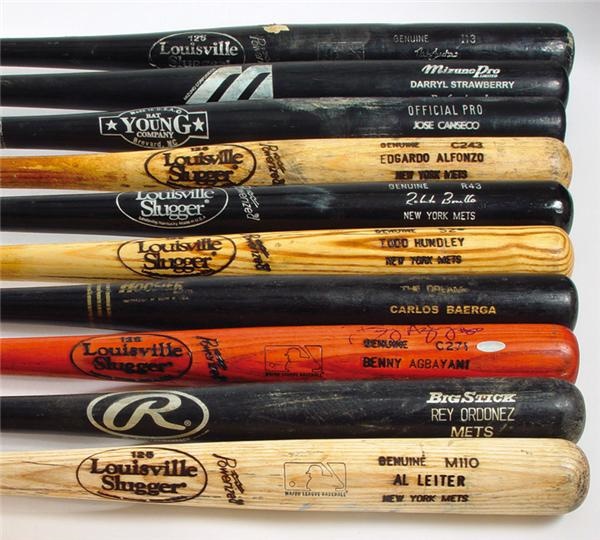New York Mets, Yankees, and Other Teams Game Used Bat Collection (25)