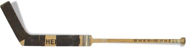 - 1973-74 Gump Worsley's Last Game Used Stick