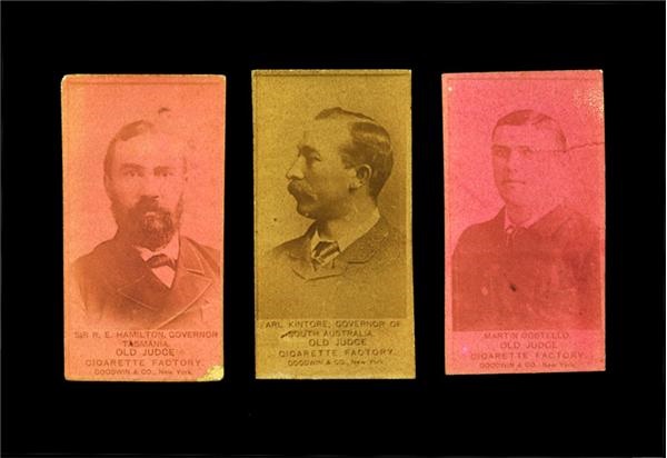 Non-Sports Cards - 1880s Australian Old Judge Cards including Cricketer (3)