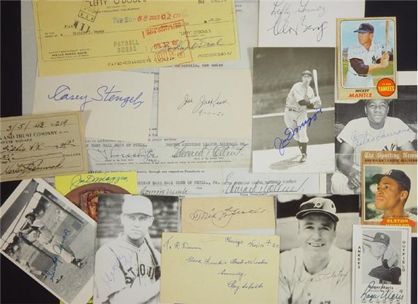 Huge Baseball Autograph Collection (300+ Pieces)