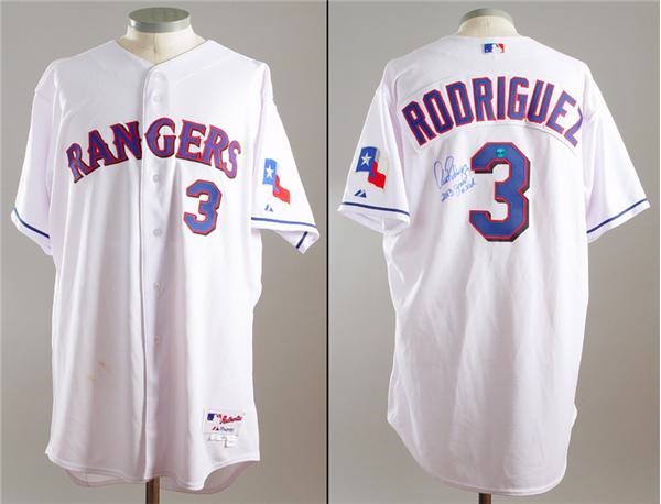 2003 Alex Rodriguez Autographed Game Worn Texas Rangers Jersey