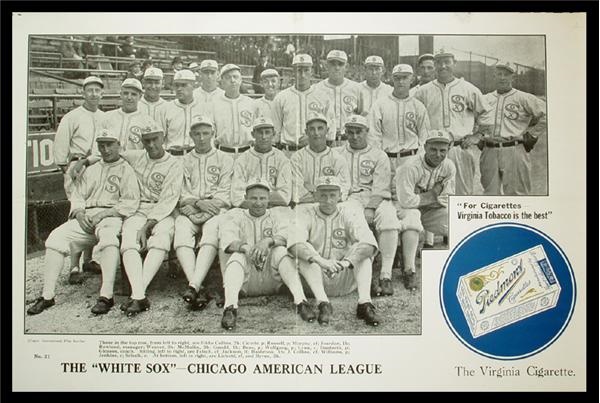 - 1917 Chicago White Sox Piedmont Advertisement Poster (12.5"x19")