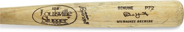 - 1991-93 Robin Yount Game Used Bat (34.5")