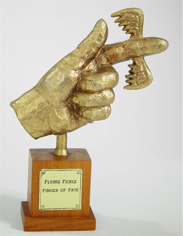 - Flying Fickle Finger of Fate Award (9.5")