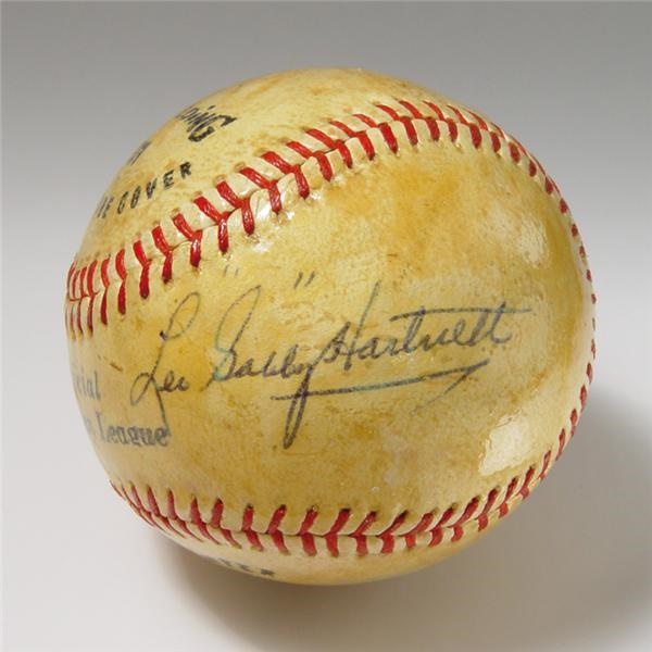 Single Signed Baseballs - Gabby Hartnett Single Signed Baseball