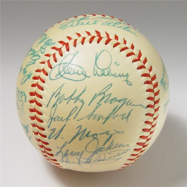 - 1957 N.L. All-Star Team Signed Baseball