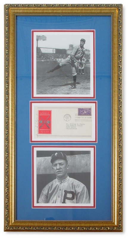 Baseball Autographs - 1939 Grover Alexander Signed First Day Cover