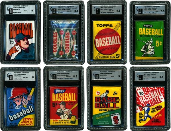 Unopened Cards - 1963-1985 Unopened Baseball Pack Collection (19)