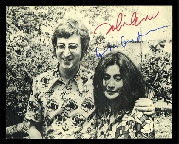- Lennon & Ono Signed Photo