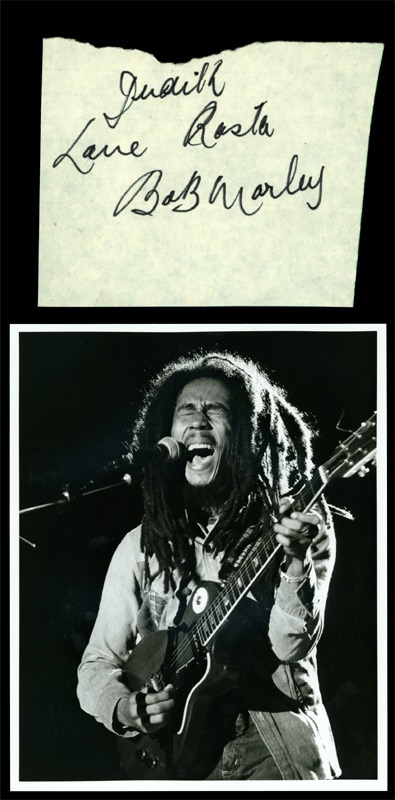 The Joe Sia Collection - Bob Marley Signature and Photo