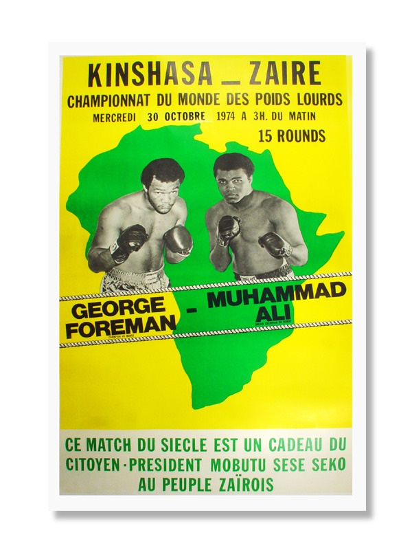 The Sportswriter's Collection - 1974 Muhammad Ali v. George Foreman Zaire Site Poster