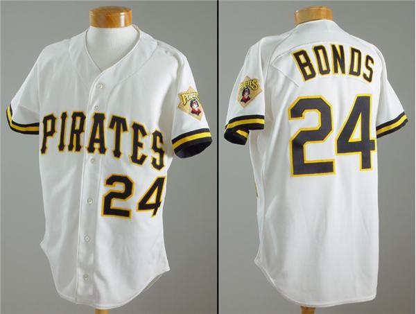 - 1992 Barry Bonds Game Worn Pirates Jersey