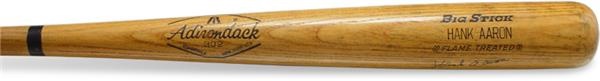 - 1968 Hank Aaron Autographed Game Used Bat (35.5”)
