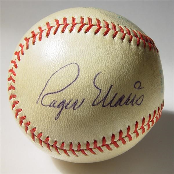 Single Signed Baseballs - Roger Maris Single Signed Baseball