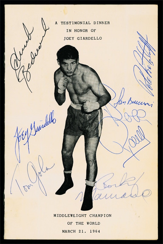 - 1964 Rocky Marciano Signed Program