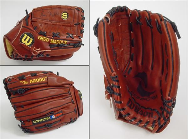 Baseball Equipment - Circa 1999 Greg Maddux Autographed Game Used Glove