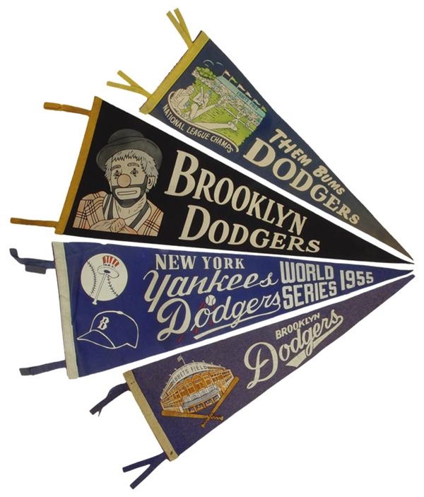 - Brooklyn Dodgers Pennants (4)