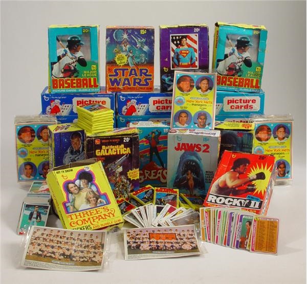 Unopened Cards - 1970-80s Collection of Unopened Packs/Vending Boxes