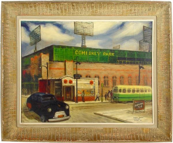 - 1955 Comiskey Park Painting from the Nellie Fox Collection