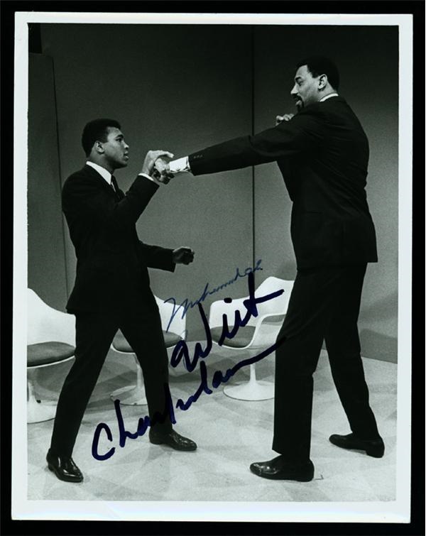 - Muhammad Ali & Wilt Chamberlain Signed Photo (7”x9”)