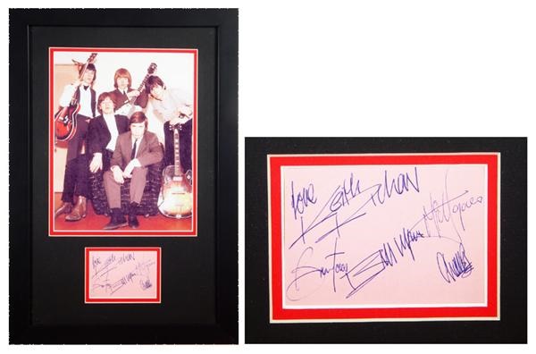 Rolling Stones - 1963 Rolling Stones Autograph on Album Page