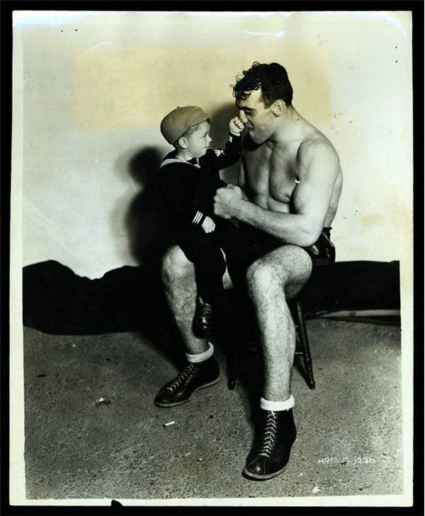 Muhammad Ali & Boxing - Spanky McFarland and Primo Carnera Photograph