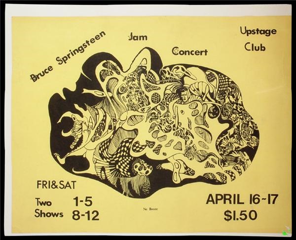 - 1971 Bruce Springsteen Upstage Club Poster