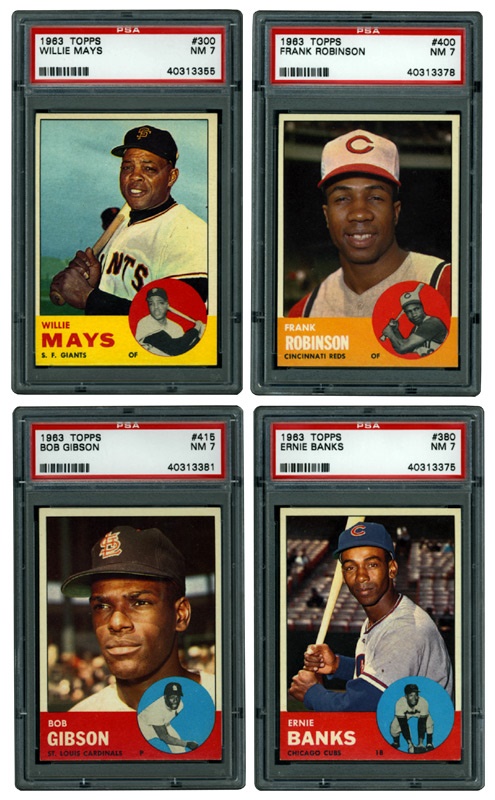 - 1963 Topps Baseball PSA 7 Collection (37)