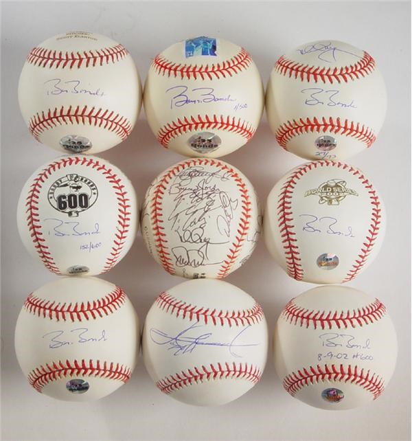 Single Signed Baseballs - Barry Bonds, Mark McGwire and Sammy Sosa Single Signed Baseballs (9)