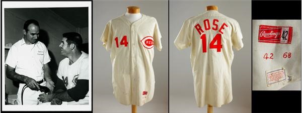 - 1968 Pete Rose Game Worn Jersey with Photo Documentation