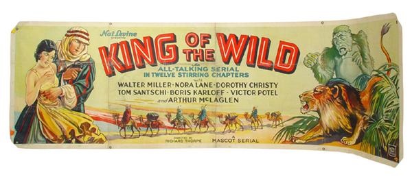 Movies - 1931 <i>King of the Wild </i>Movie Banner (118x36”)