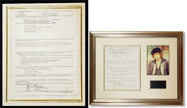 - 1971 Bob Dylan Signed Contract