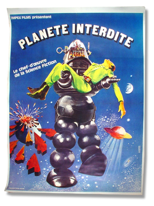 - 1970s <i>Forbidden Planet</i> French Film Poster