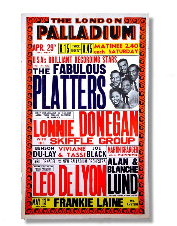 - The Platters at London Palladium Poster Circa 1957
