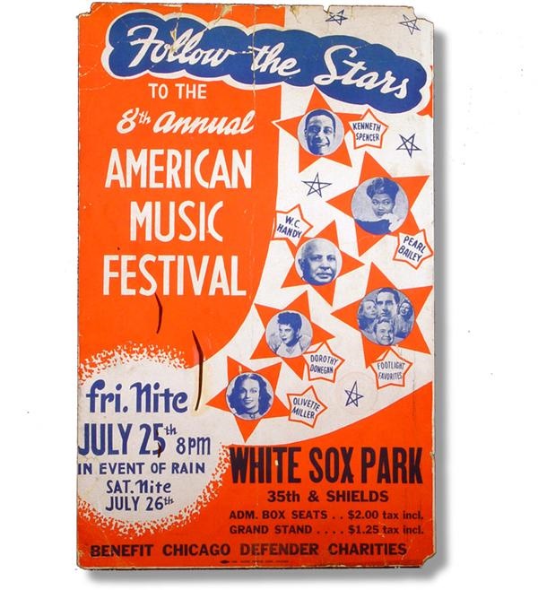 - 1941 W.C. Handy & Pearl Bailey Music Festival Poster