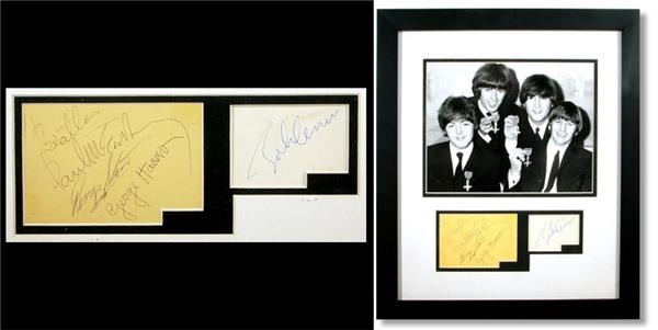 - Autographs of All Four Beatles with MBE Photograph