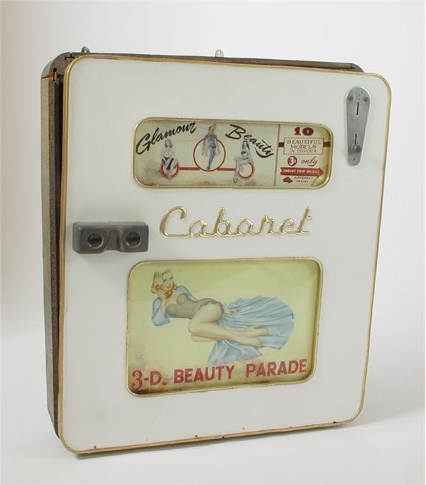 - 1950s Betty Page Coin-Operated 3D Peep Show Viewer