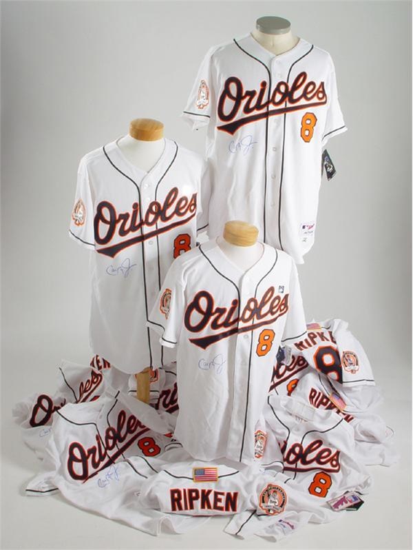 Baltimore Orioles - Cal Ripken 2001 Farewell to Baseball Signed Retirement Jerseys (12)