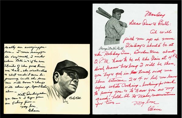 - Mrs. Babe Ruth Handwritten Letter Collection (17)