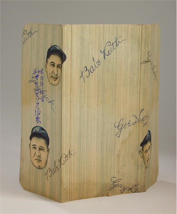 - 1934 Tour of Japan Kimono Box w/ Ruth and Gehrig