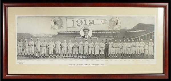 - 1912 Boston Red Sox Team Panorama