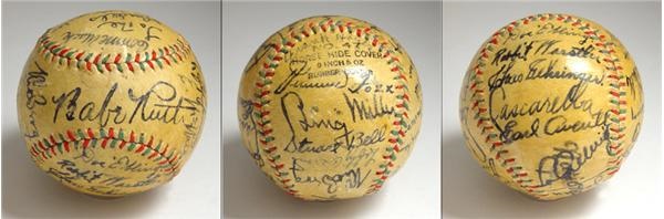 - 1934 Tour of Japan Signed Baseball